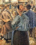Camille Pissarro Pang plans Schwarz livestock market oil painting on canvas